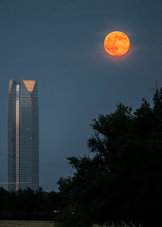 Devon Tower and Super Moon